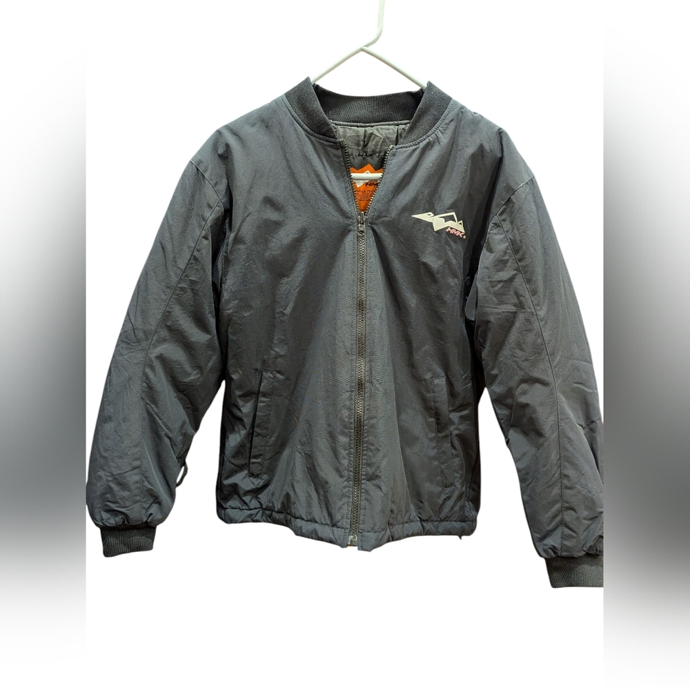 HMK Snowmobile Jacket Bomber Black Gray Women's L Winter Ski Outdoor Technical